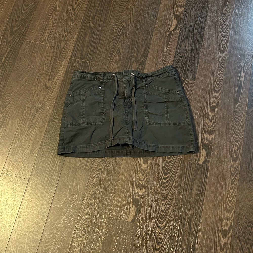 Y2K Spring Drawstring Cargo Mini Skirt - Picture 2 of 5